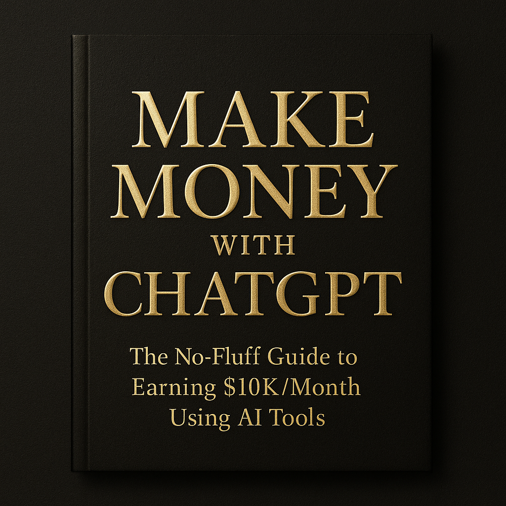 Make Money with ChatGPT: The No-Fluff Guide to Earning $10K/Month Using AI
