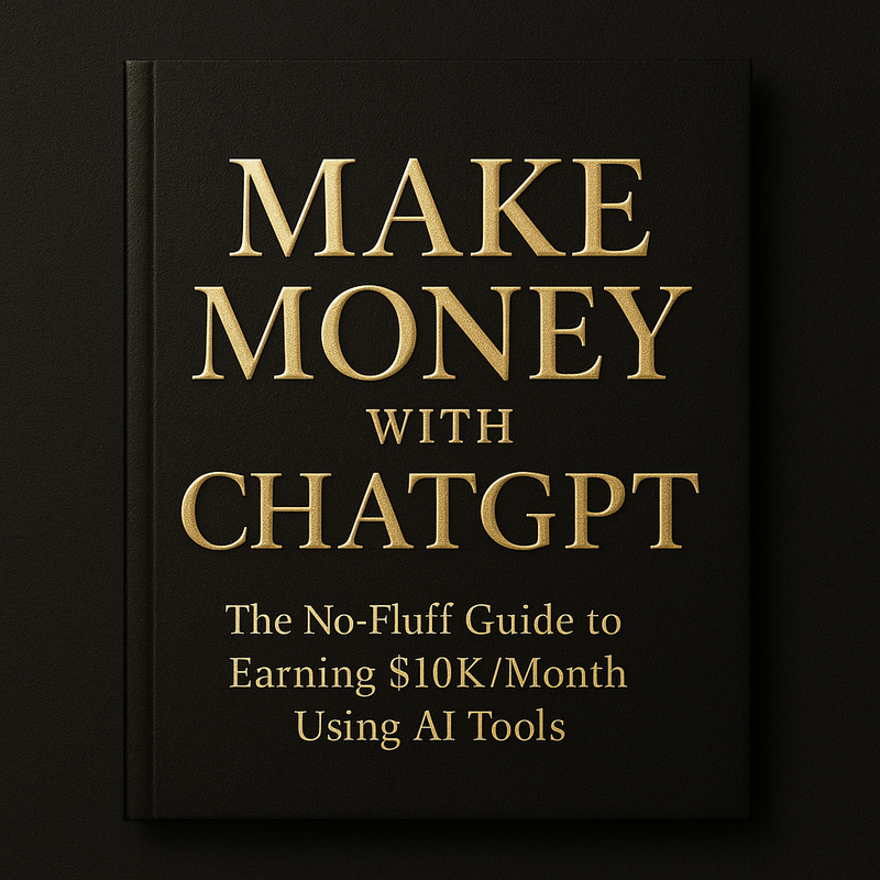 Make Money with ChatGPT: The No-Fluff Guide to Earning $10K/Month Using AI